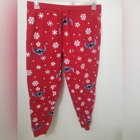 Cute EUC Stitch winter pj pants- w pockets! - Picture 3 of 7